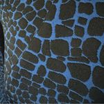 Shoshanna  Blouse Shirt Top Womens Size 2 long sleeve blue leopard print EUC Photo 4