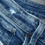 Paige  Hoxton‎ Crop Blue Jeans Womens 31 Distressed Raw Hem Denim Trendy Comfort Photo 9