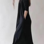 Lou & grey Open Front Long Pocket Duster Cardigan Sweater Black Photo 1