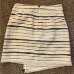 Loft Ann Taylor  wrap skirt w/ blue and purple stripes and frayed edges Photo 9