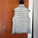 Exertek  Duck Down Puffer Vest Full Zip Outdoor  Active Women's Small Green/Grey Photo 1