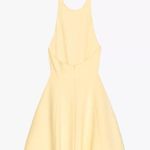 ZARA  mini halter godet butter yellow evening party wedding dress Photo 6