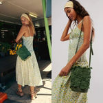 Free People Best In Show Bucket Bag in Hunter Green NWOT $108 Photo 1