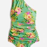 J.Crew Rose Garden Ruched One Shoulder One Piece Swimsuit Plus Size 22 NWT Photo 0
