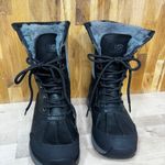 UGG  Adirondack III  Black Leather Shearling Lining Waterproof Winter Midi Boot 6 Photo 6