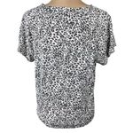 Sanctuary T-Shirt Top Size L Large Animal Print Black Brown Pink Short Sleeve Photo 2