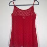 Victoria's Secret  | Vintage Y2K Bright Coral Lace Cami | Large Photo 0