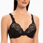 Smart & Sexy 42DD Bra Signature Lace Unlined Underwire In Black SA964 Photo 0