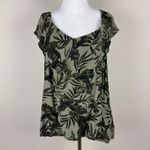 Old Navy Old‎ Navy Top Womens Large Green Cold Shoulder Tropical Vacation Beach Summer L Photo 3