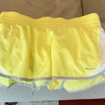 Nike  Women's Dri Fit Yellow Athletic Running Shorts Photo 0