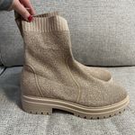 Gianvito Rossi  Torrance Bouclé Ankle Sock Boots in Soft‎ Beige Size EU42 Photo 2