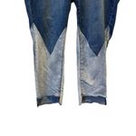 Eloquii  Two Tone Raw Step Up Hem Jeans Photo 4