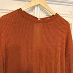 HYFVE  Burnt Orange Ribbed Long Sleeve Romper Size‎ Large Photo 3