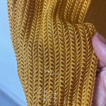 Ny Collection Open knit cardigan open front duster cardigan lightweight orange yellow summer Photo 3