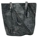 joe's jeans Joe’s Jeans Black Metallic Cloth Bucket Bag Purse Photo 0