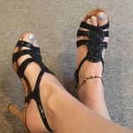 Nina 🔵 black strappy heels! Photo 5