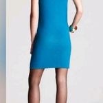 Diane Von Furstenberg  Ayanna Turkish Blue Sleeveless Sheath Dress Size 10 Office Photo 2