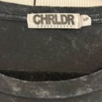 Chrldr Women’s Black Holographic Stars Wide T Photo 3