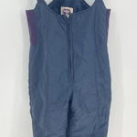 Pedigree Snow Bib Overalls Womens Sz 14 Blue Ski Snowboard USA Winter Vintage Photo 0