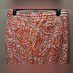 Ann Taylor NWT  Orange and White Paisley Trousers SZ-10 Photo 5