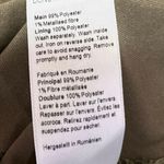 Dorothy Perkins Women's Olive Green Metallic Chiffon Ruffle Blouse Top Size 12 Photo 4