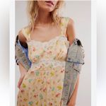 Spell Sz M Fleur Maxi Slip Lace Dress in Macaroon Floral Paisley Tan Size M Photo 1