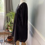 World Market Black Neutral Cotton Eyelet Lace V Neck Chuimui Balloon Sleeve Sz M Size M Photo 7