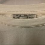 ZARA  Trafaluc Ivory Fringe Sweatshirt Top S Costal Cowgirl Western Festival Photo 7