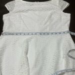 Evan Picone White Lace Dress Sz 14 Cap Sleeve Fit &. Flare Boho Beachy Church Photo 6