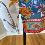 Soft Surroundings Floral Tabbed Sleeves Button Up Blouse Small office work wear Photo 6