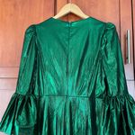 Pomander Place Emerald Crinkle Lurex Lillith Dress Maxi Green Size Small NEW Photo 7