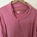 Lands' End Women's 2X Long Sleeve Cowl Neck Shirt Tunic Comfy Pink Stripe Top Photo 5