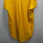 Thread & Supply Mustard Yellow Shirt Dress Size L Photo 3