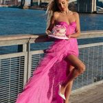 For Love & Lemons  x Revolve Bustier Gown In Pink Photo 2