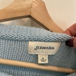 st. john's bay Vintage chunky cableknit boat neck sweater ice blue Photo 3