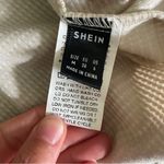 SheIn Corduroy Utility Jacket Medium Ivory Oversized Shacket Y2K Lumberjane Barn Coat Photo 6