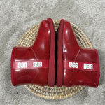 UGG  Women’s Classic Samba Ribbon Red Mini Clear Waterproof Boots Size 6 Photo 9
