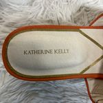 Katherine Kelly Lena wedge Leather Sandals Orange Size 9 Photo 1
