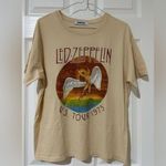 Daydreamer  Led Zeppelin Tour 1975 Boyfriend Tee in Sand sz large Photo 1