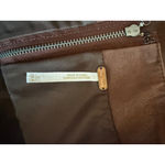 Free People  Brown Faux Leather Mini Skirt Photo 4