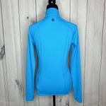 Marmot  Bright Blue 1/2 Zip Base Layer Pullover Size S Long Sleeve Stretch Photo 8