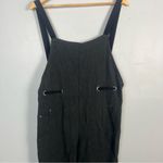 Urban Outfitters  bdg MIKEY LINEN blend BACKLESS OVERALL in dark grey size large Photo 3