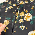 Torrid  Black Yellow Floral Ruffled Mini Dress Womens 2X Spring Casual Beachy Photo 1