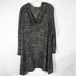 Avenue  Plus Size‎ 30W 32W Cardigan Sweater Leopard Print Long Hooded Open 1430 Photo 1