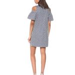 Trina Turk  Cali Cold-Shoulder Embroidered Shirt Dress, Chambray - Size 14 Photo 5