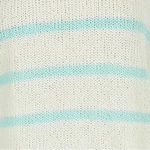 Diane Von Furstenberg Vintage  Sweater Mock Neck 80's Aqua & White Size Small S Photo 5