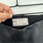 Free People  Lana Vegan Leather Leggings Black Side Zipper Zip Ankle 2 Photo 9