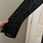 Free People  Black Lace Tunic/Sheer Dress Size Large Photo 3