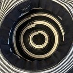 Talbots  Black and White Striped Wide Brim Sun Hat Size Small Packable Photo 2