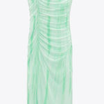 ZARA Printed Tulle Dress Midi Photo 0